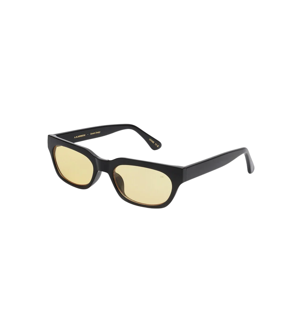 A. Kjærbede  Bror solbrille - Black/Yellow