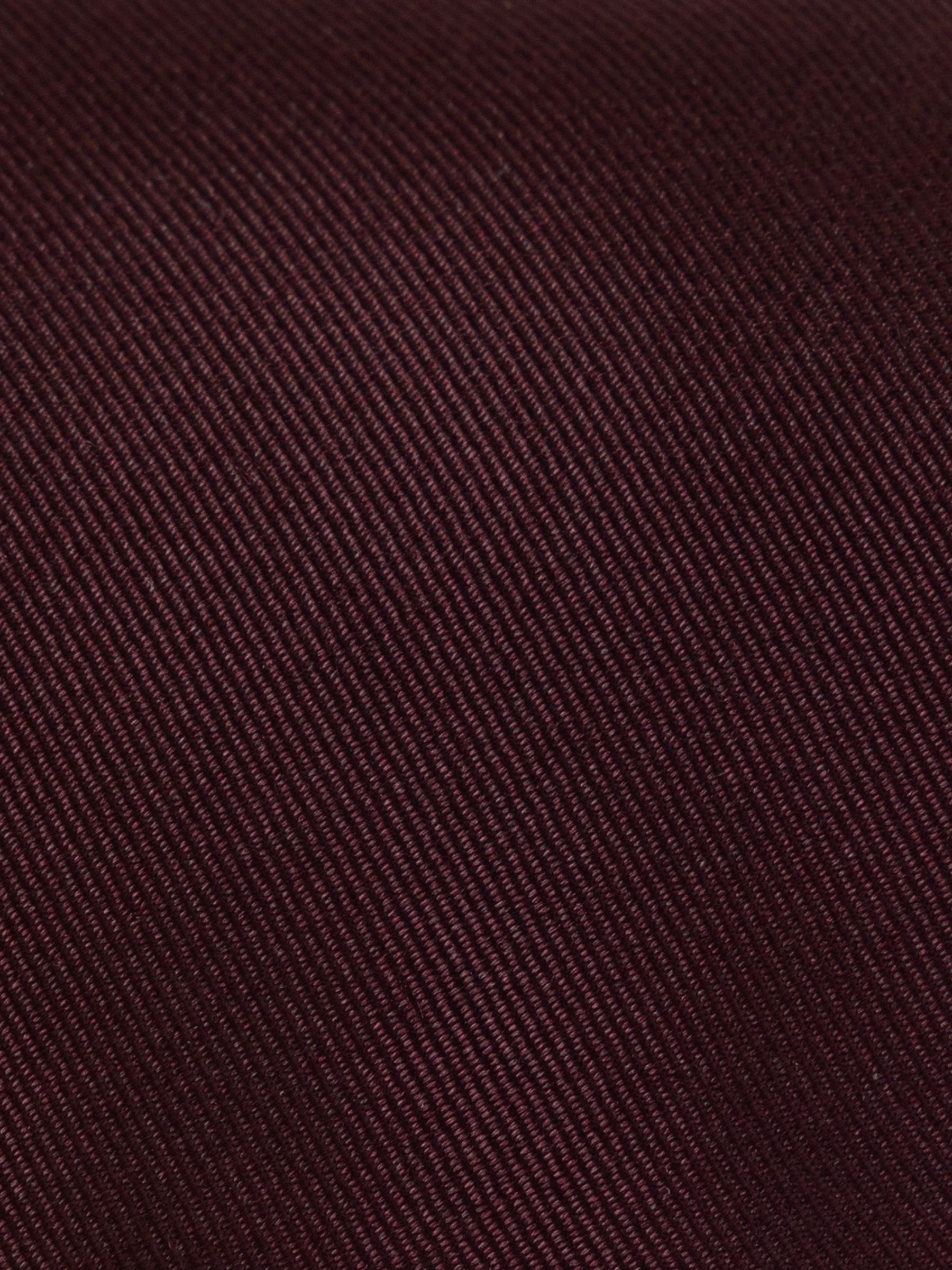 Hawes & Curtis Red Plain Repp Tie