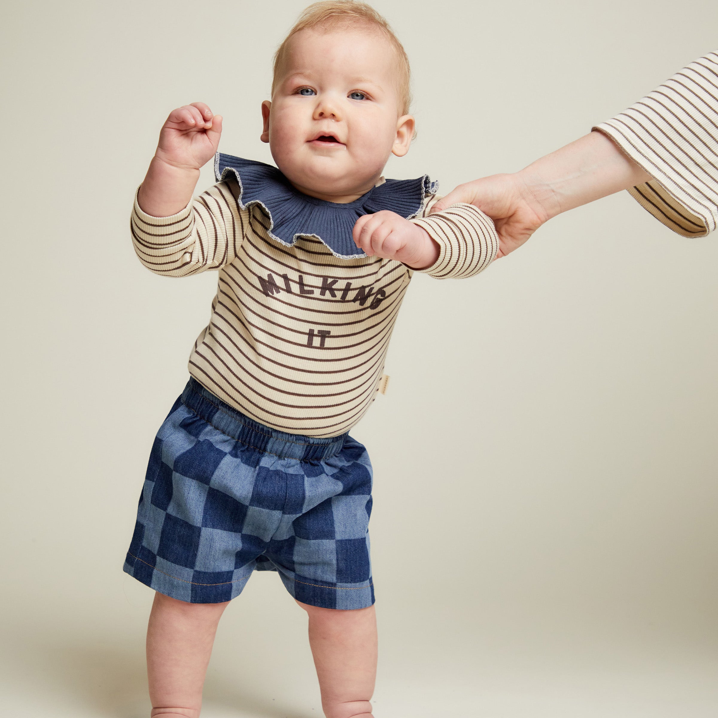 Shorts Frankie Checkerboard Denim