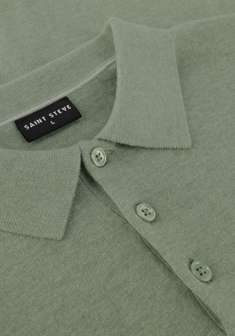 SAINT STEVE groene saint steve polo berend