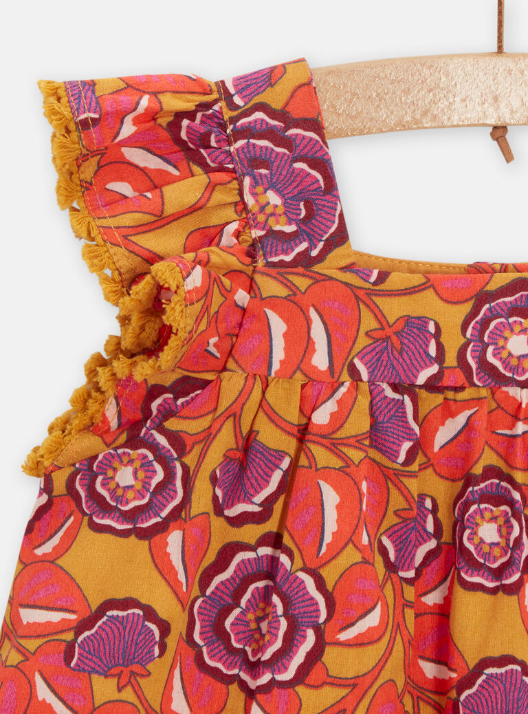 Robe à imprimé fleuri pour bébé fille
