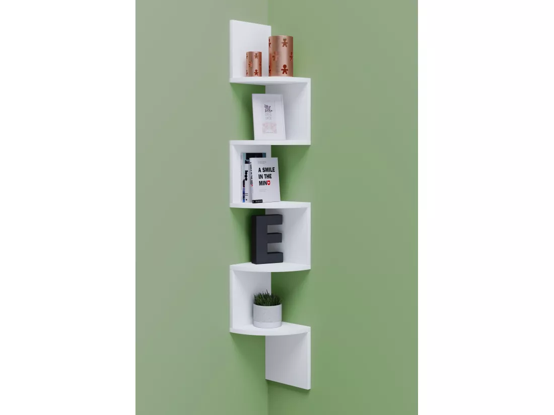 Étagère murale en bois Deko Étagère d'angle Mintis