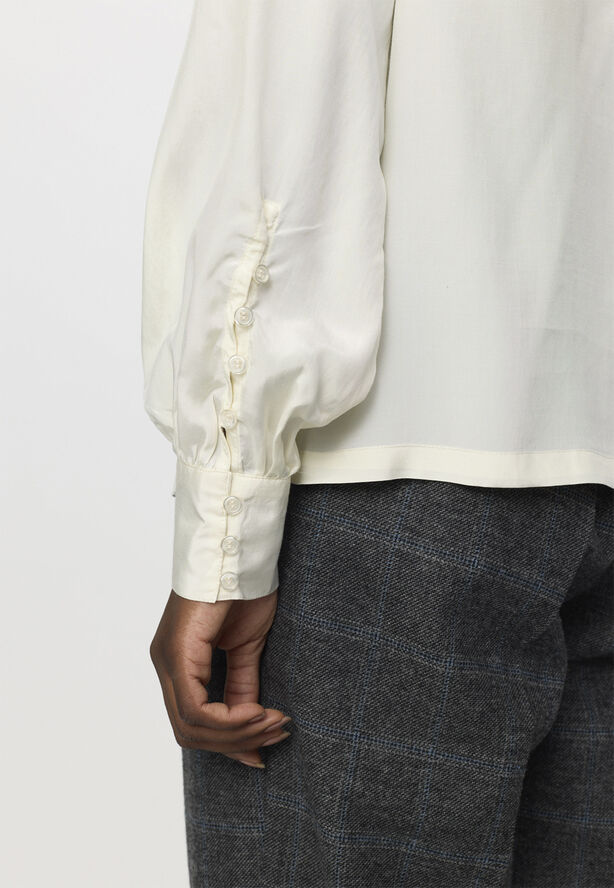 Soft Rebels SRNikki Highneck Blouse Arctic wolf