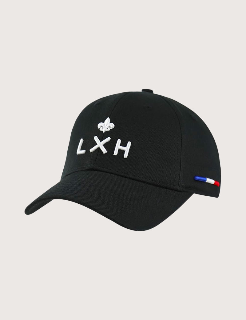 LXH CASQUETTE COTON PARIS NOIRE