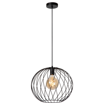 Lucide hanglamp Danza zwart Ø40 cm