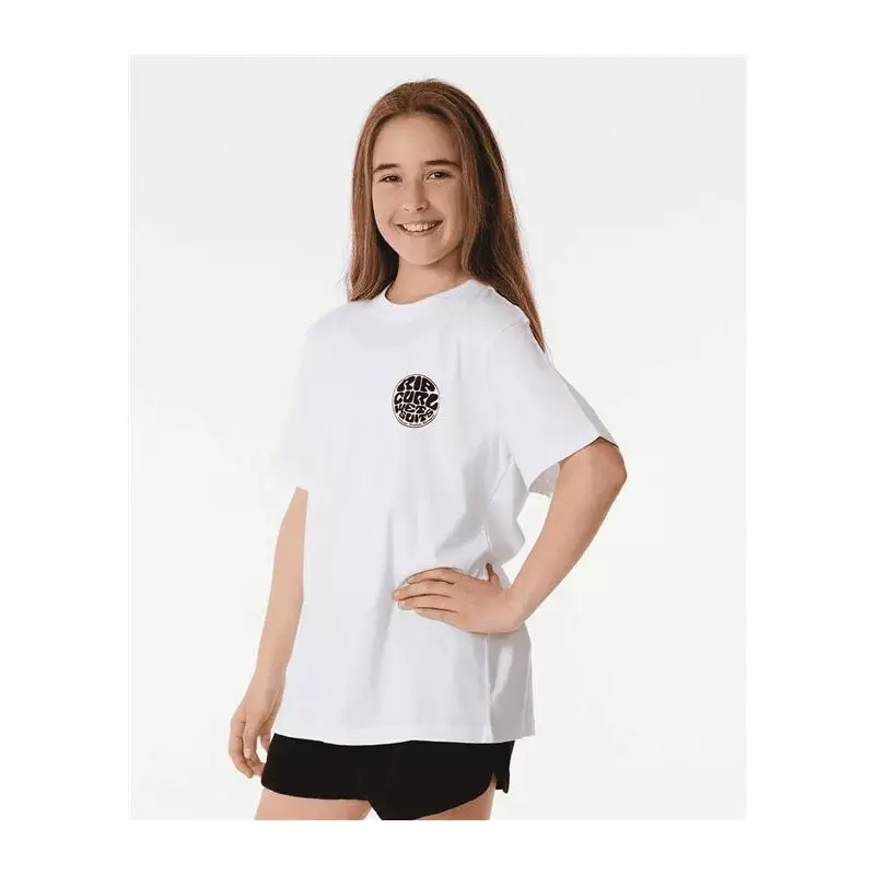 Teeshirt junior RIPCURL Wetsuit Icon Tee -Kids White