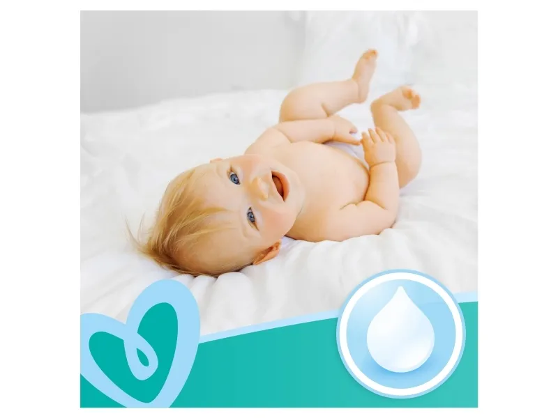 Pampers 81688043, Vådservietter til baby, Dermatologisk testet, Allergivenlig, Neutral pH