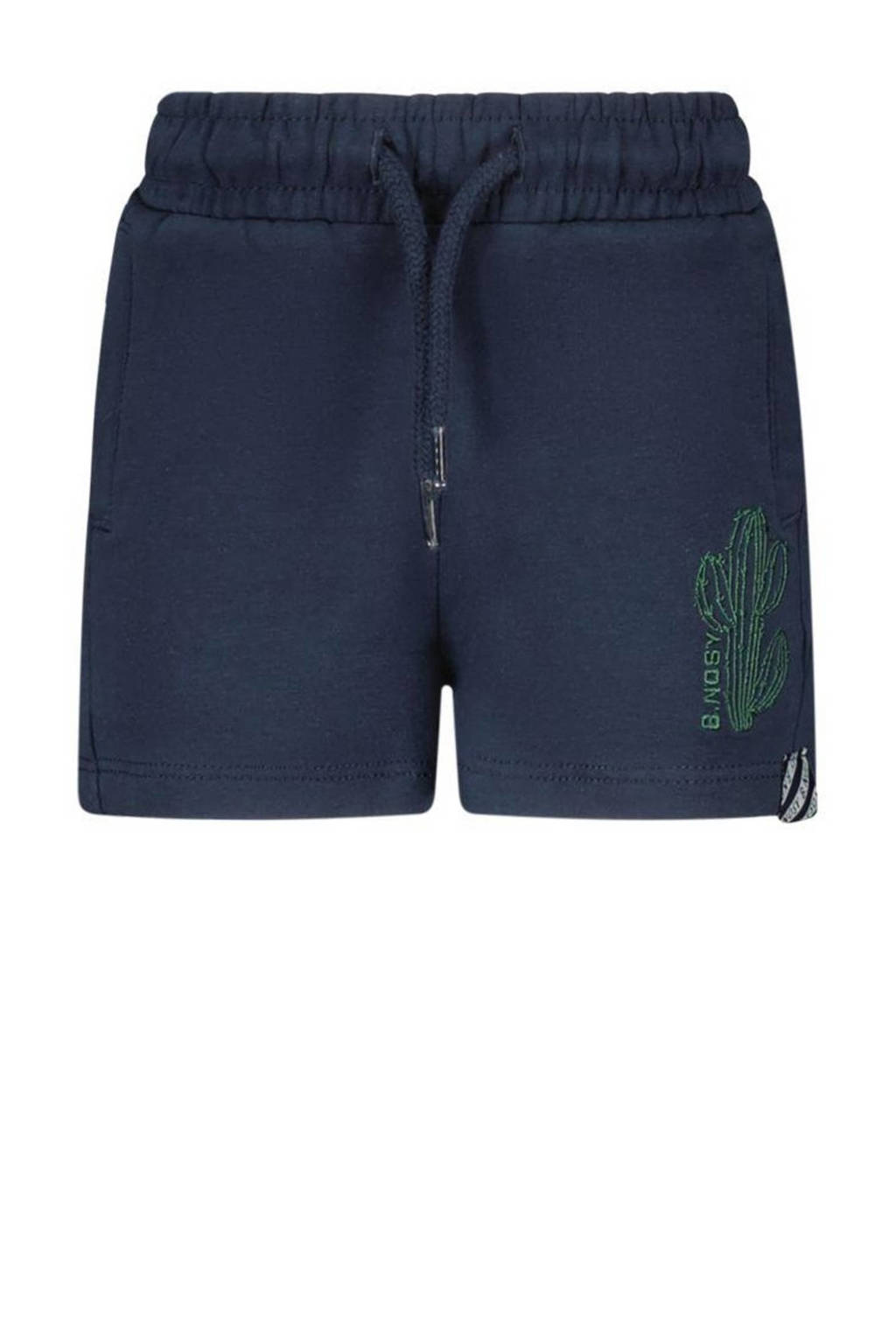 B.Nosy sweatshort Garret met printopdruk donkerblauw