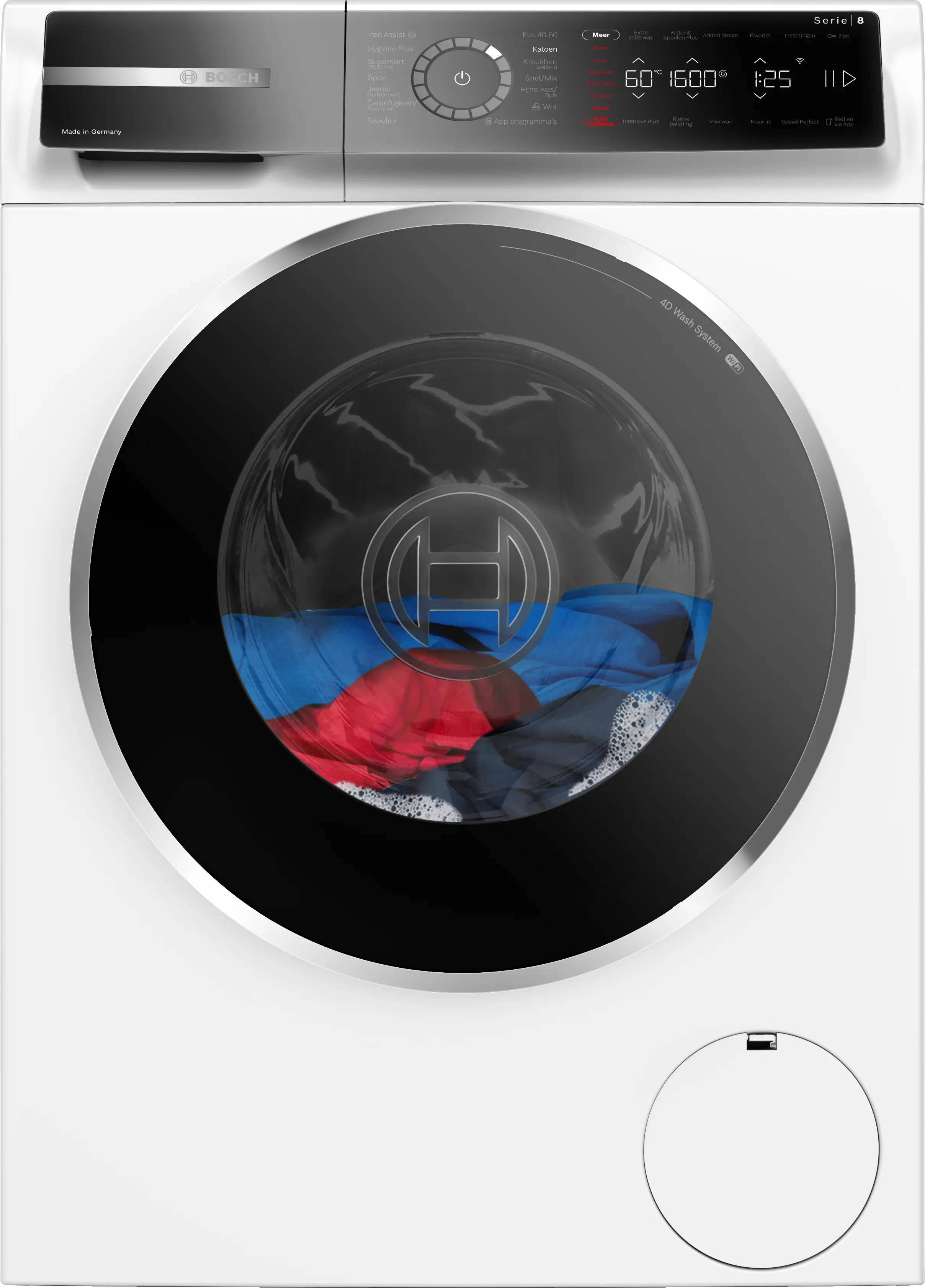 Serie 8 Wasmachine, voorlader 10 kg max. 1600 rpm