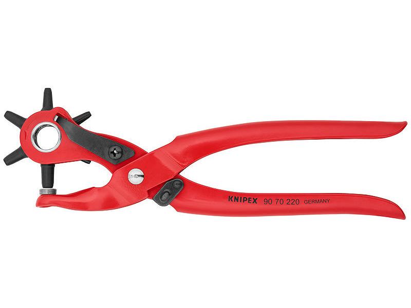Knipex Lochzange 220 mm Zum Stanzen von Löchern in Leder, Textil- und Kunststoffmaterial