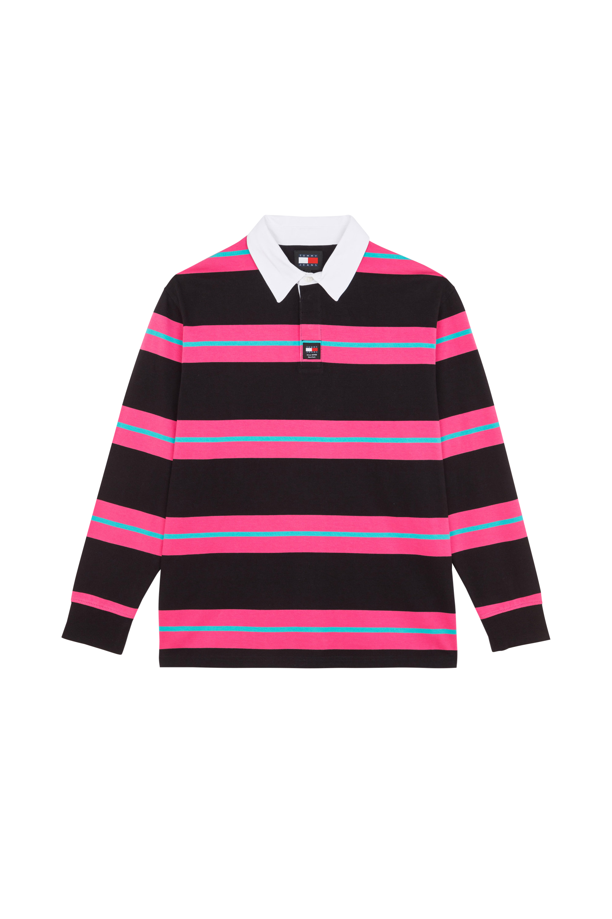 TOMMY JEANS Polo TJM STRIPE RUGBY Noir