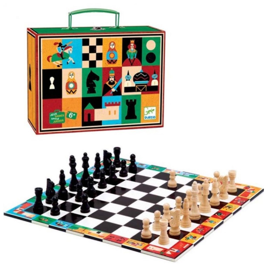 Jeu Echecs + Dames Djeco
