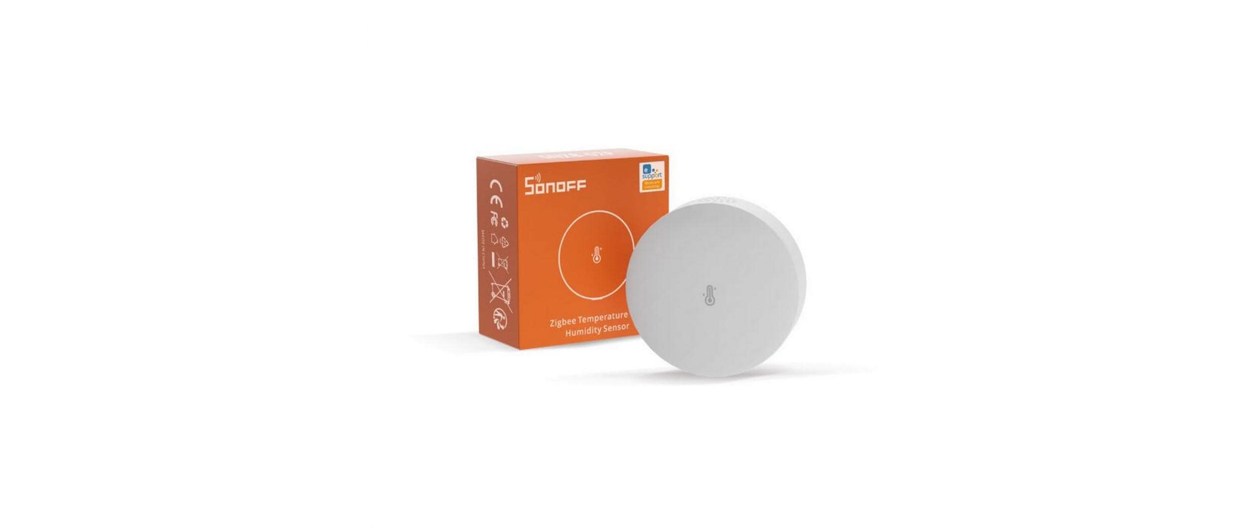 Zigbee Temperatur- und Feuchtigkeitssensor SNZB-02P DC 3 VSensor zur Erfassung von Temperatur und Luftfeuchtigkeit, Übermittlung des Raumklimas via App