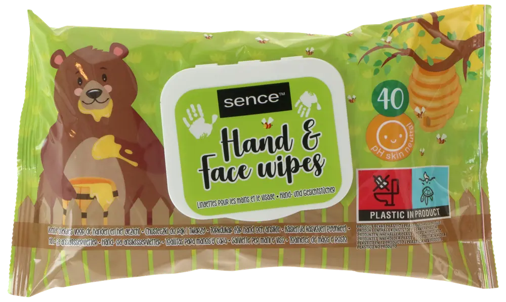 Sence Baby wipes 40-pak - Hand and face