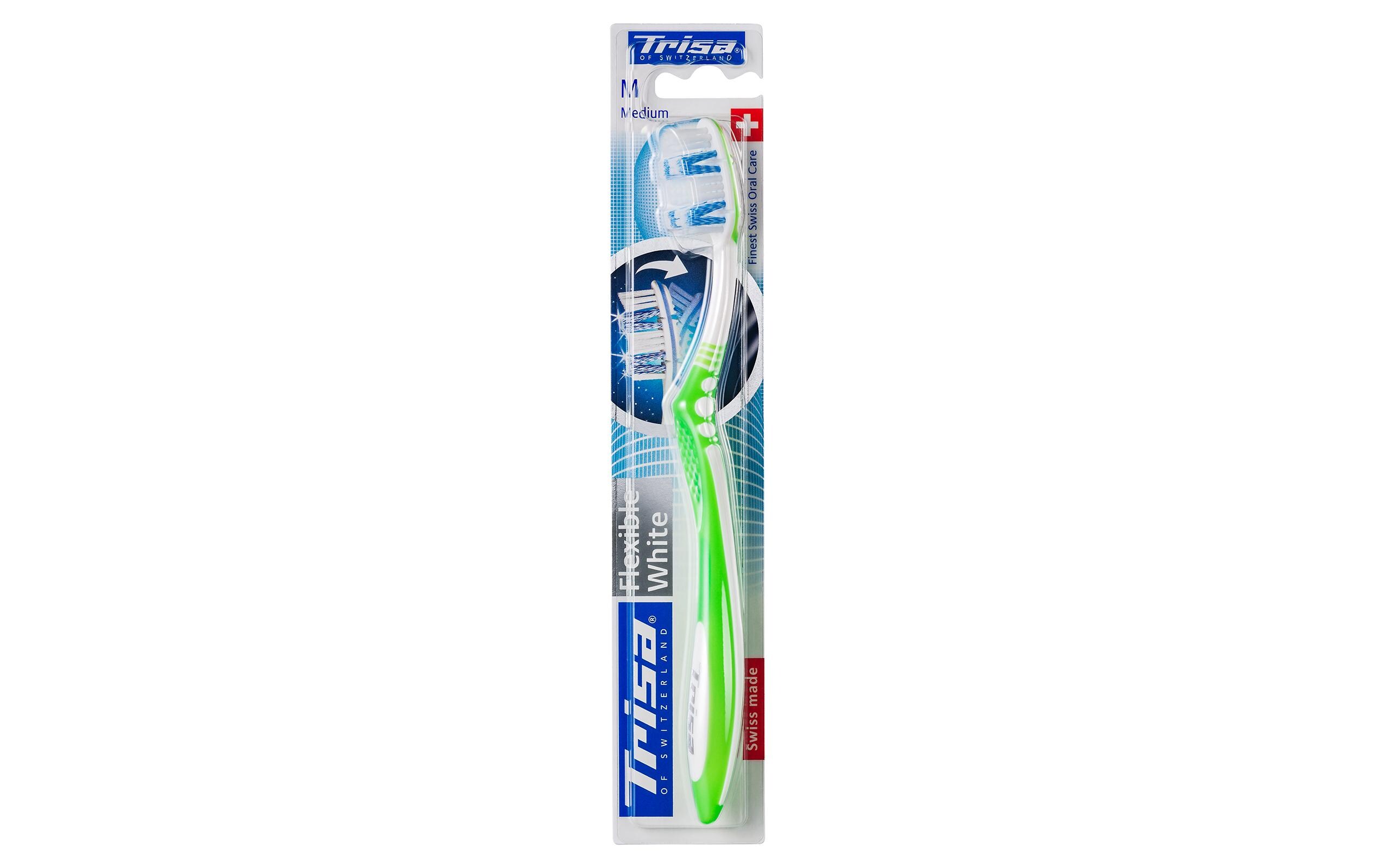 Handzahnbürste Flexible White medium assortiertZahnbürste mit Whitening-Borsten