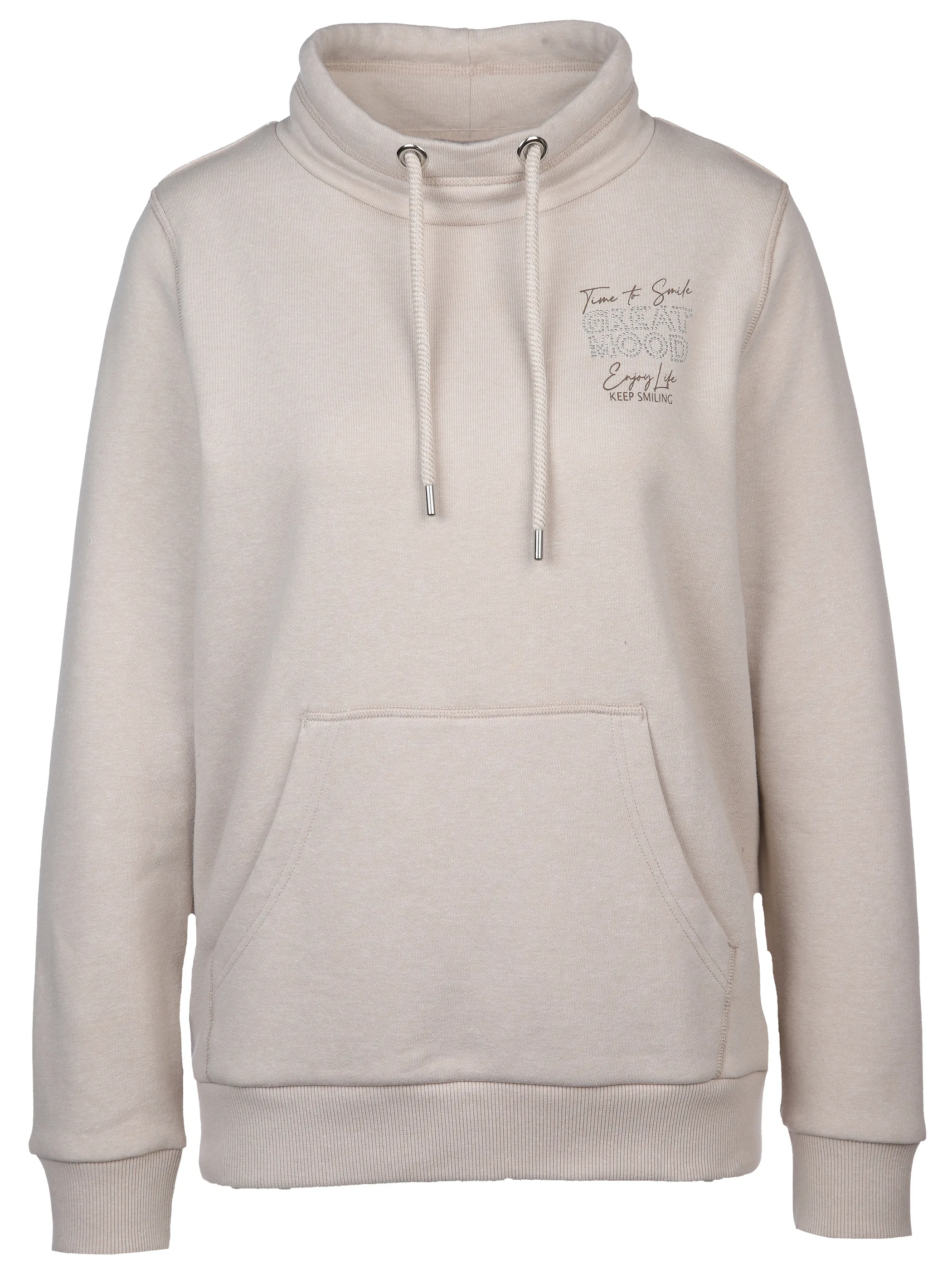 Damen Sweatshirt mit Glitzersteinchen