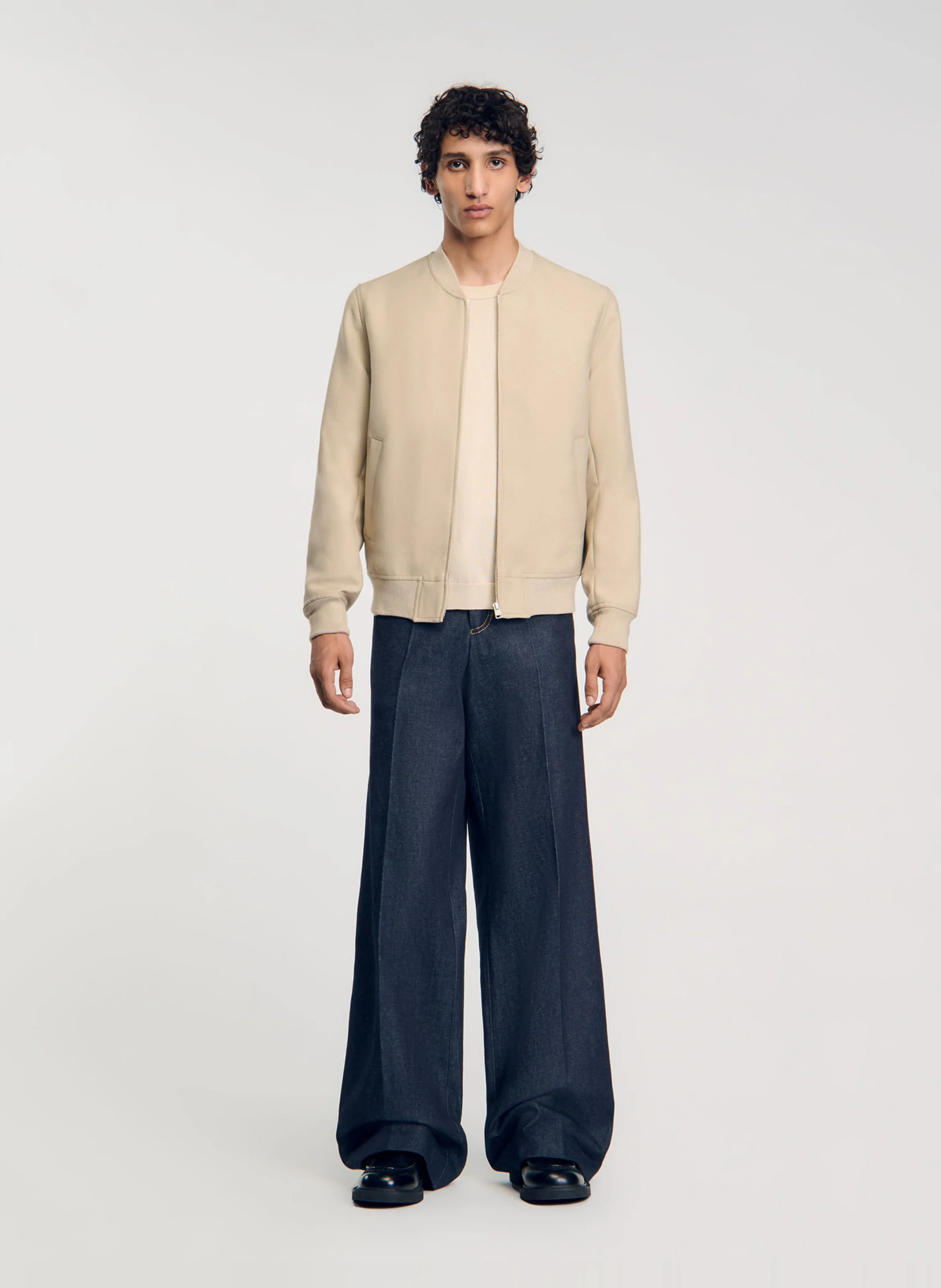 Blouson col teddy | Blanc