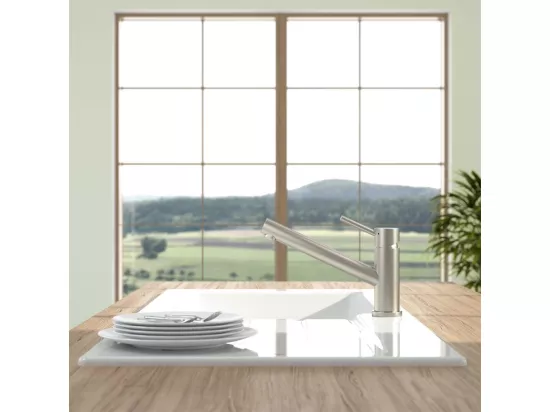 Robinet cuisine VILLEROY ET BOCH Como Acier massif