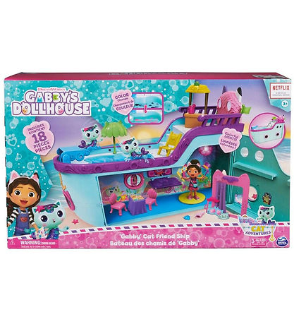 Gabby's Dollhouse S?t - 18 Dele - Cat-Tastic Cruise Ship