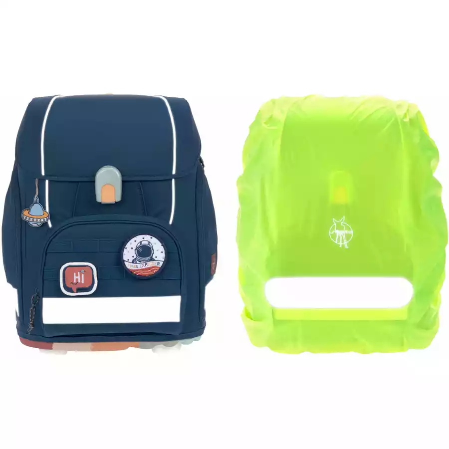 LÄSSIG Schulranzen-Set 7-tlg. Boxy Unique navy