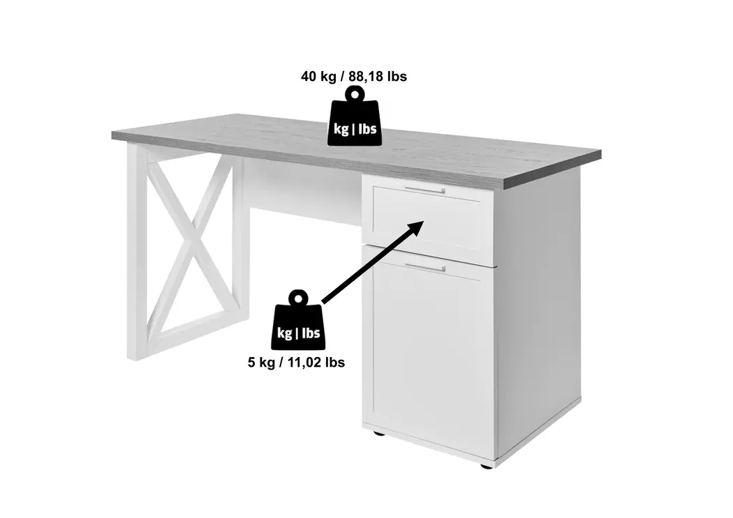 Schreibtisch 96CM2 / Chalet D 140