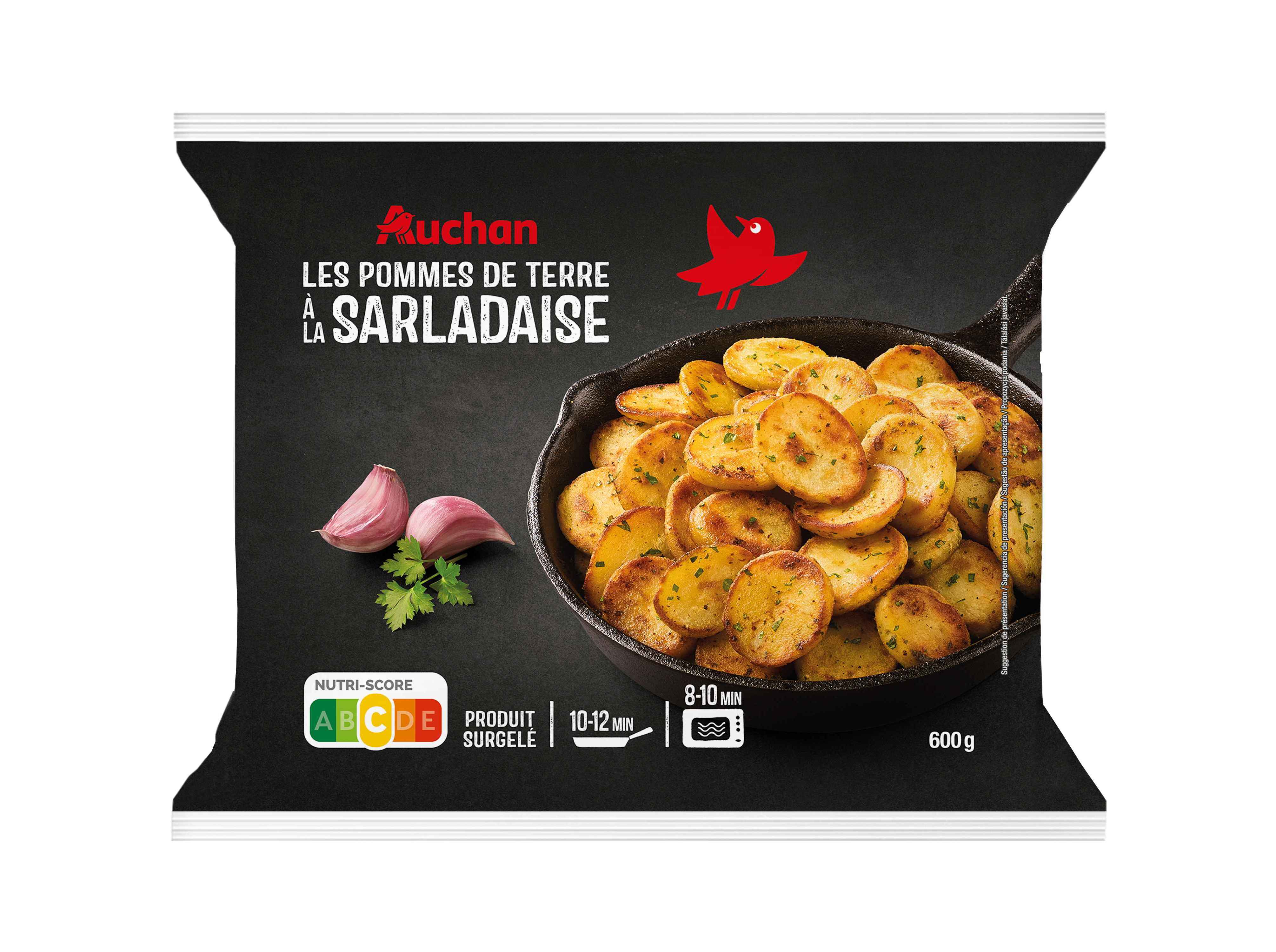 BATATAS AUCHAN SALTEADAS ÀS RODELAS À LA SARLADAISE 600G