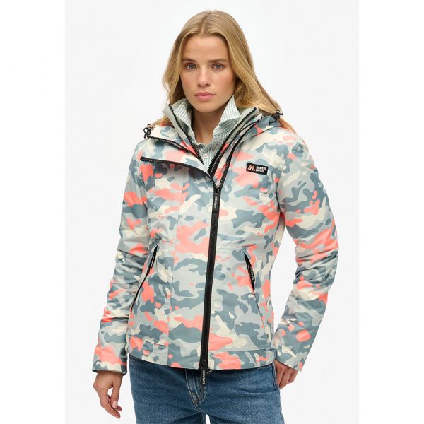 Superdry para Mulher Casaco Corta-vento com Capuz Cinzento Montanha L