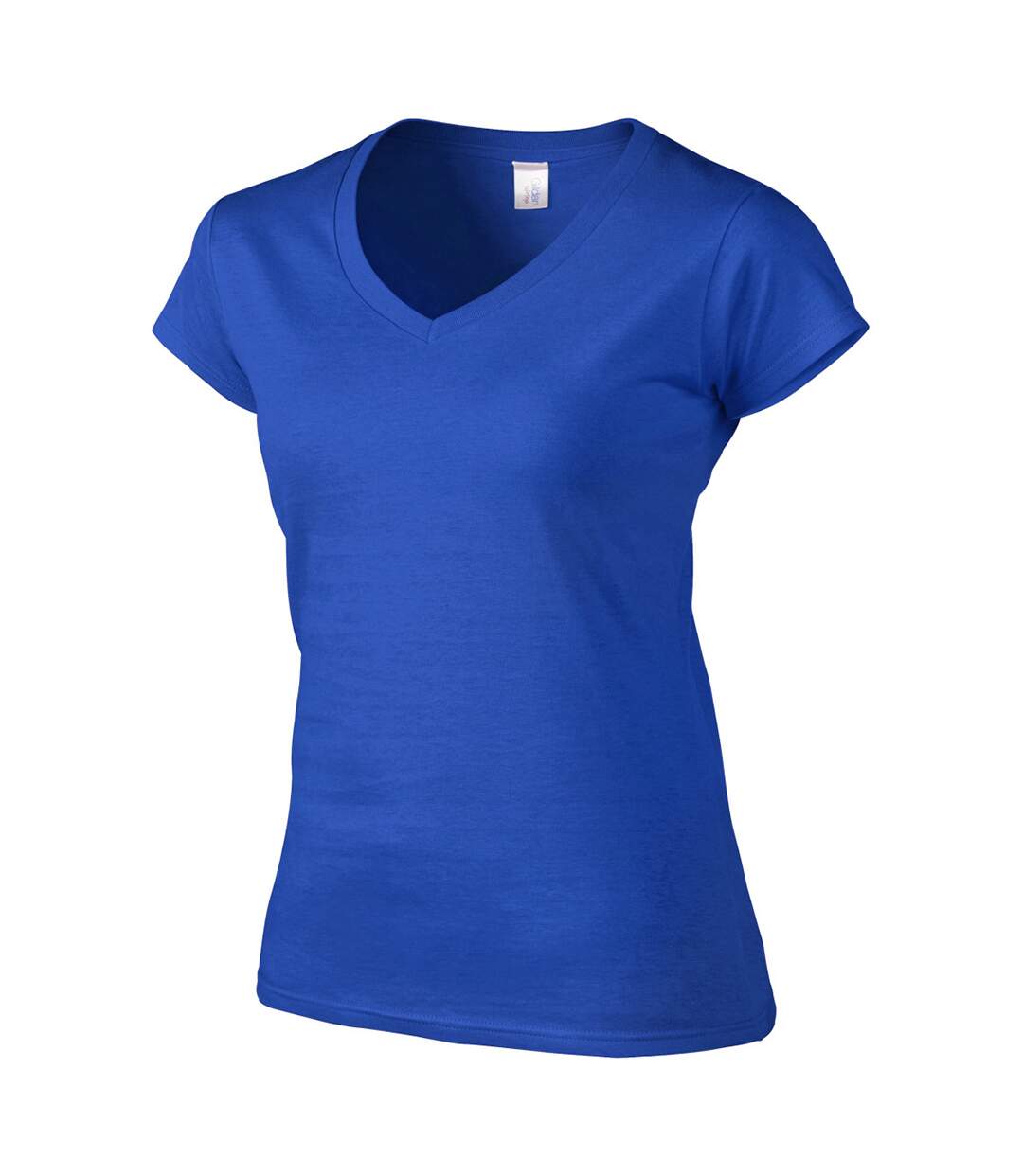 Gildan - T-shirt à manches courtes et col en V - Femme (Bleu royal) - UTBC491