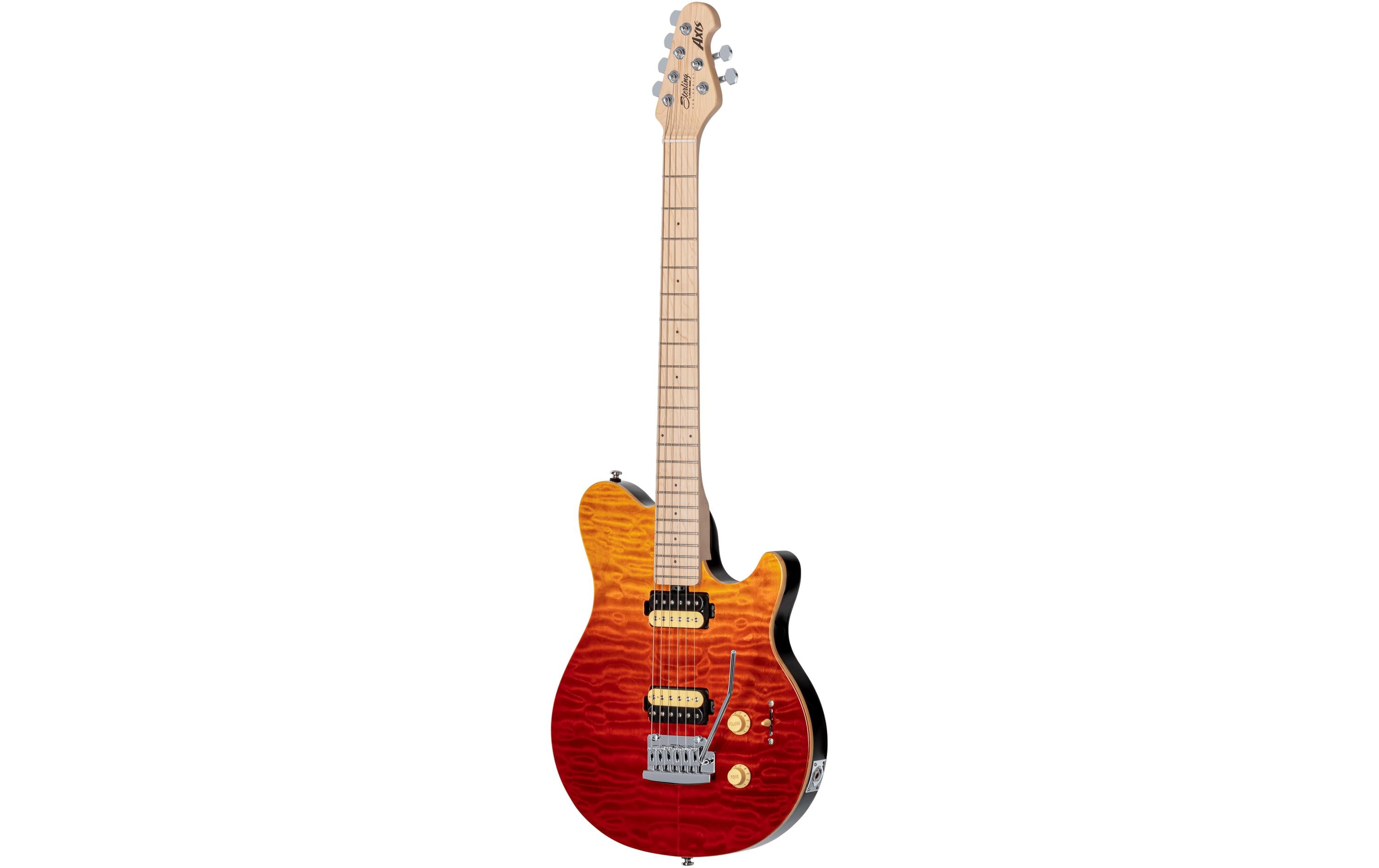 E-Gitarre AX3QM Axis Quilted Maple – Spectrum Red<br>Eine Innovation in der Gitarrengeschichte, die zum bekannten E-Gitarrenmodell wurde