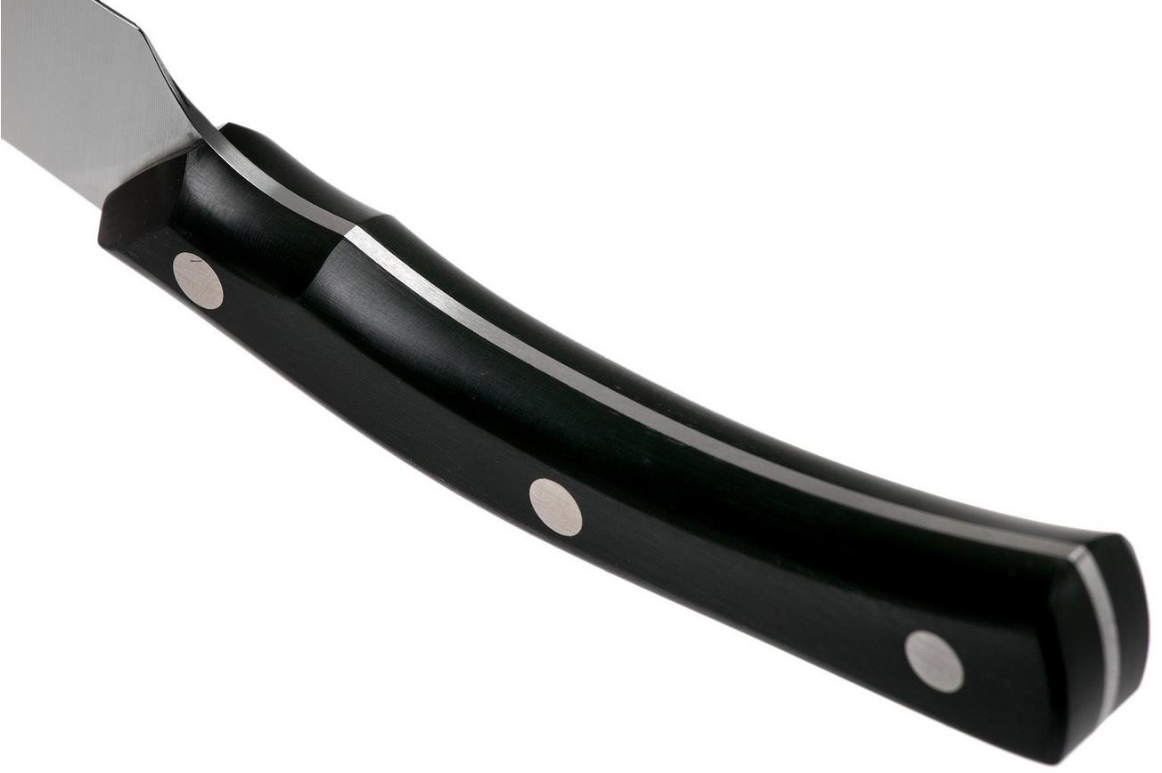 Due Cigni Arne Line gekarteld steakmes 11 cm, zwart