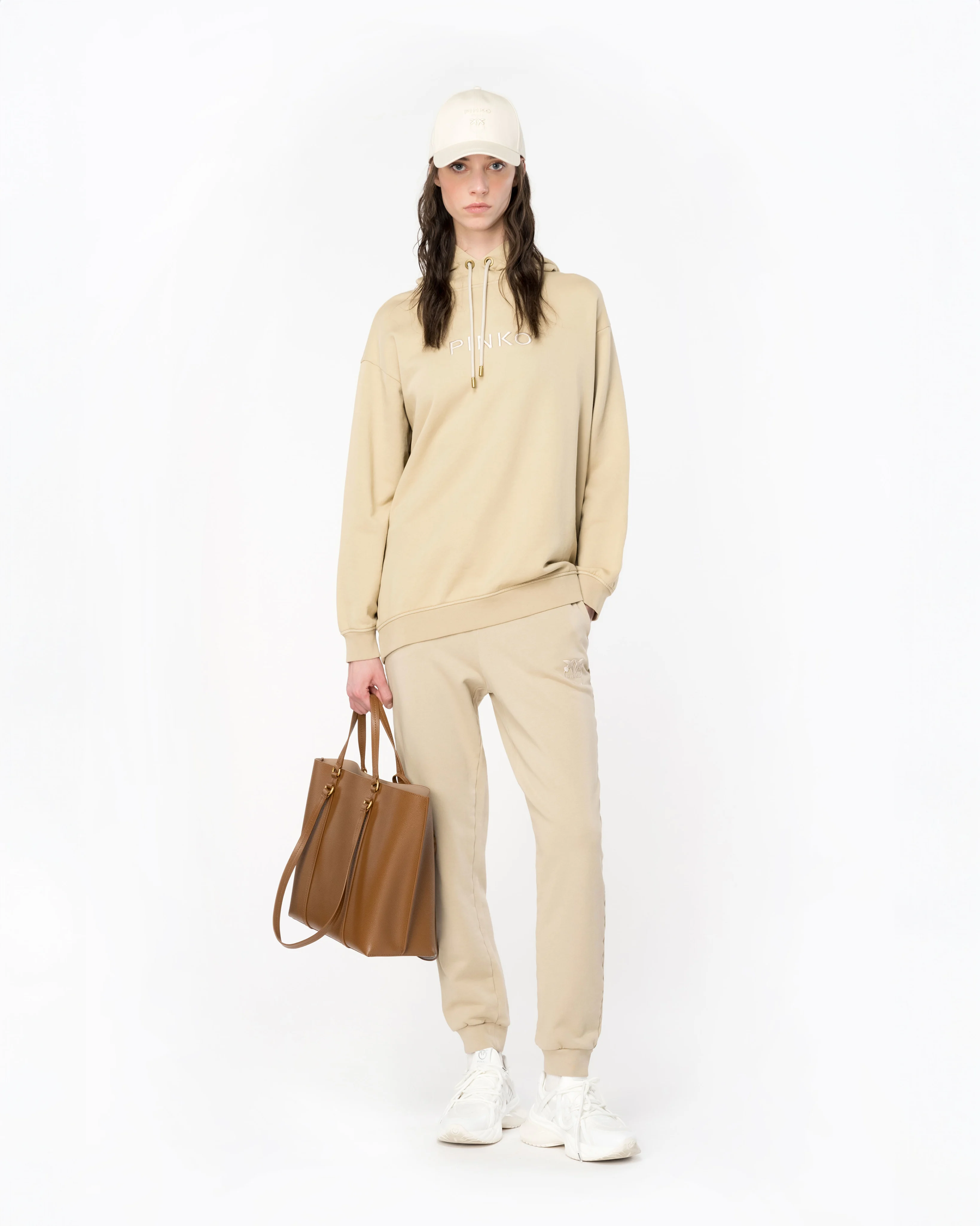 Jogging old wash avec broderie | Beige