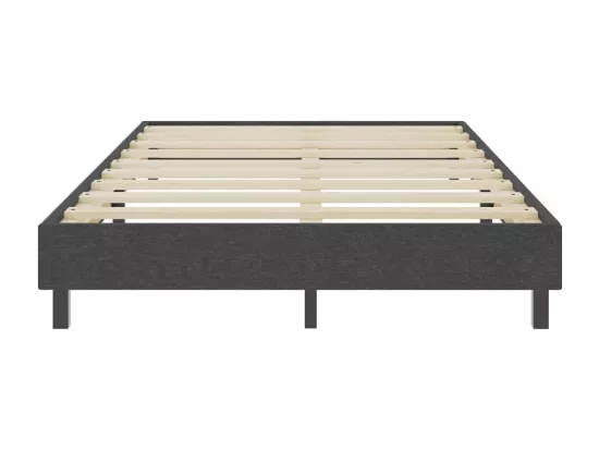 Sommier tapissier Gris foncé Tissu 120x200 cm