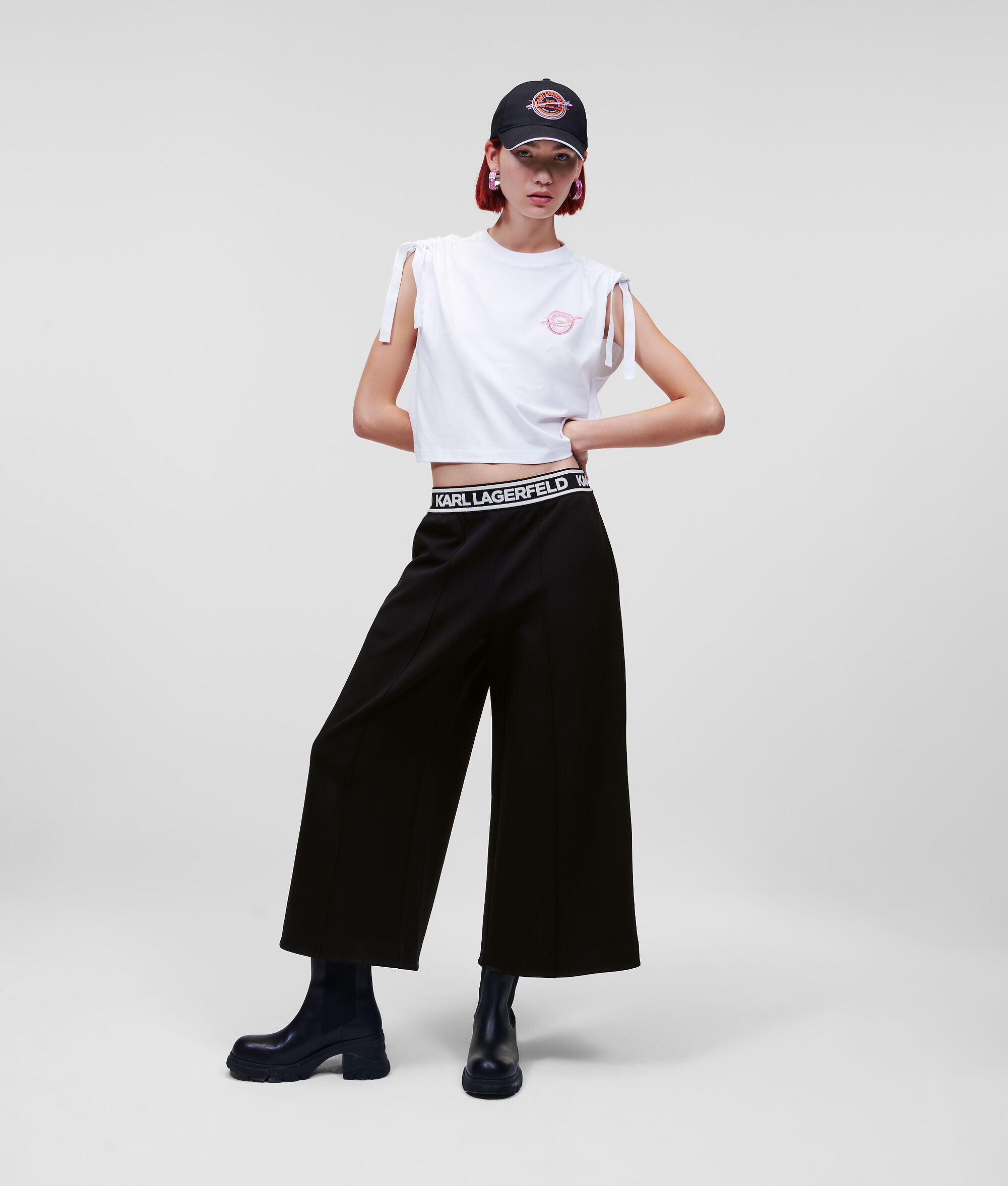 JUPE-CULOTTE AVEC LOGO KARL