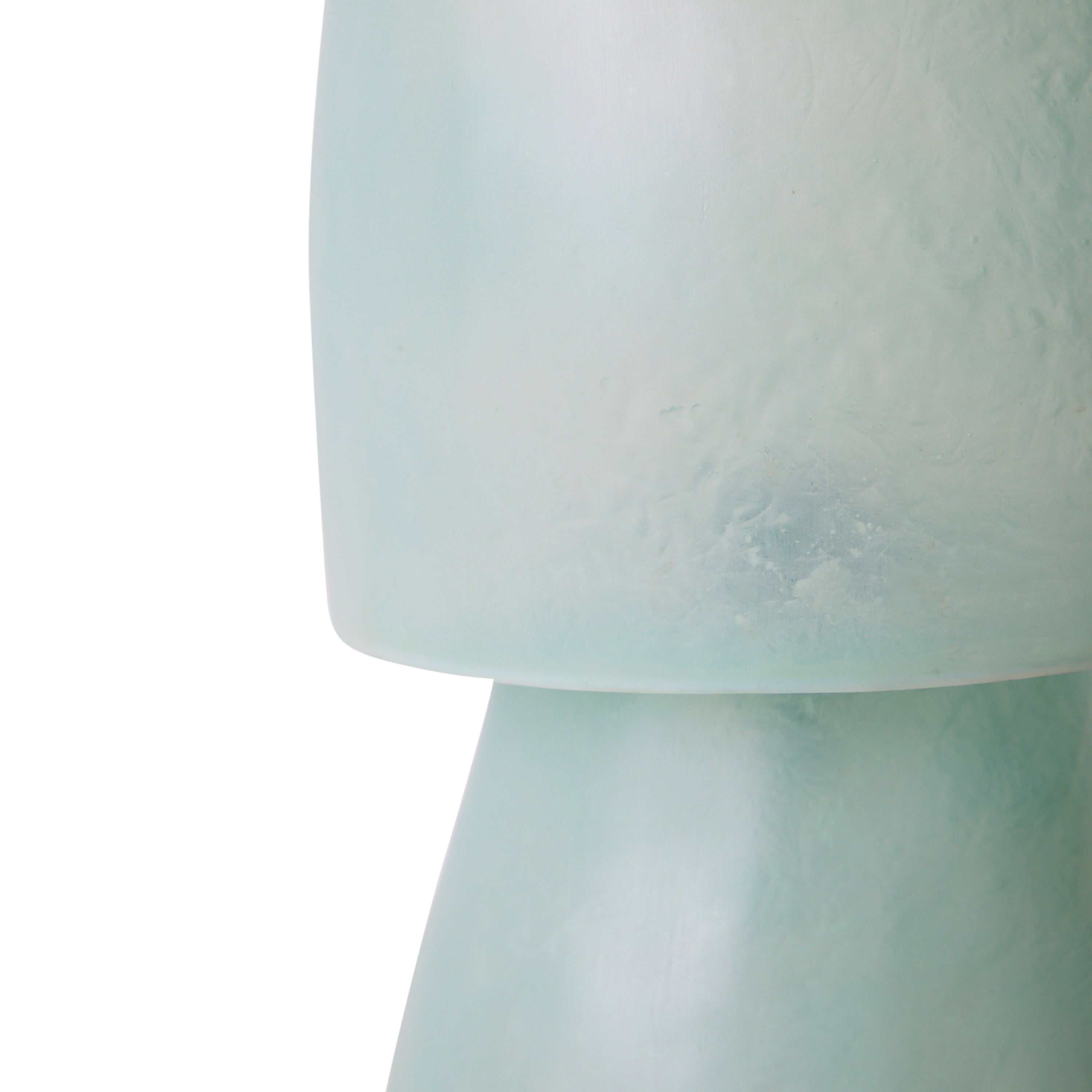 HKliving Glassfiber Tafellamp - Petrol Blue