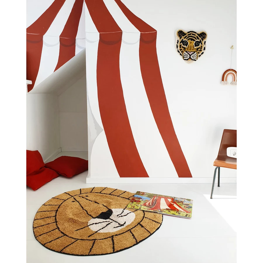 Tapis Petit Kinderteppich Lion ocher Ø 100 cm