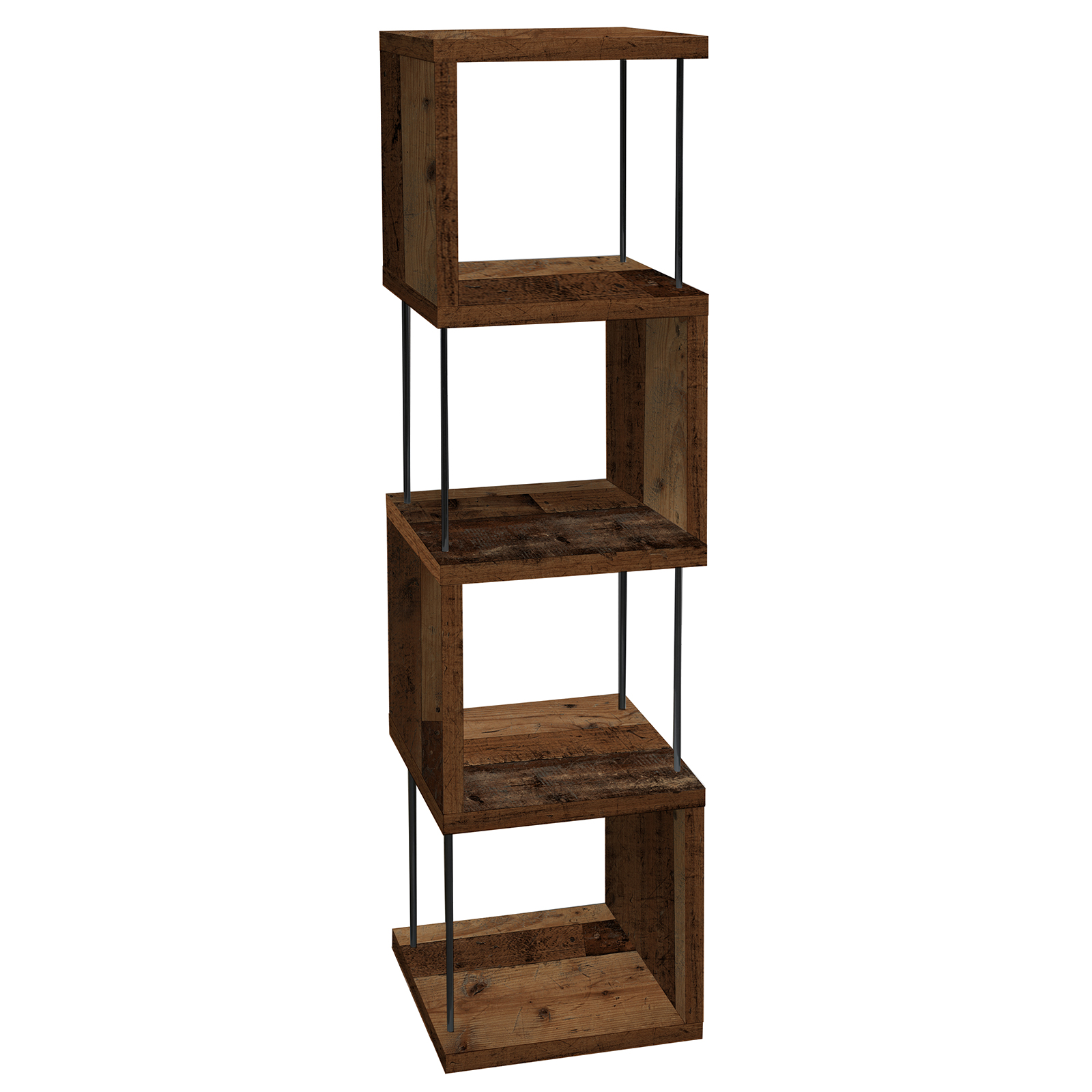 Standregal - Texas Oak - 126 cm hoch