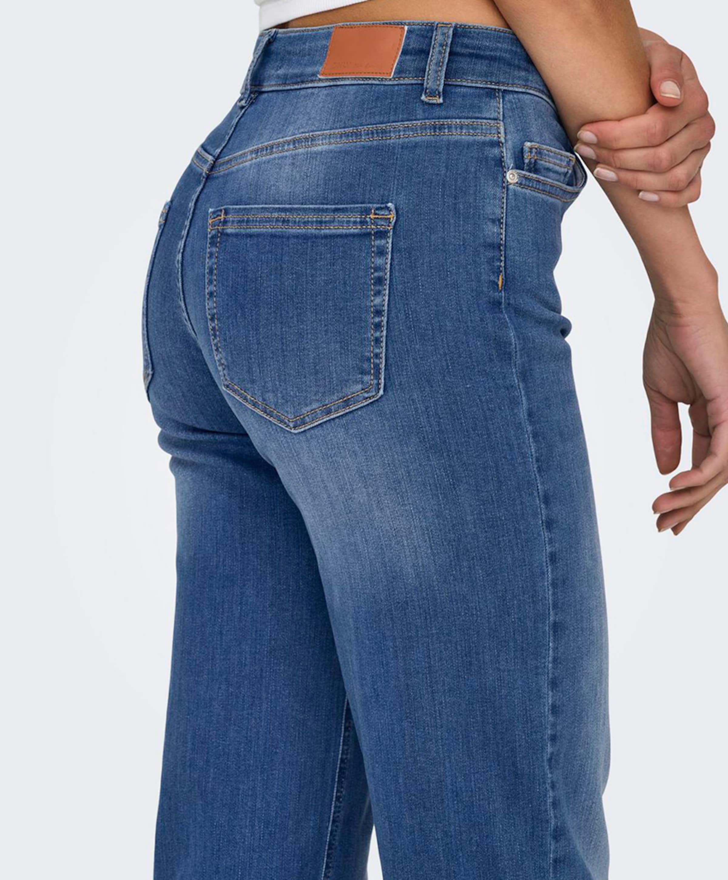 Only ONLBLUSH MID STRAIGHT DNM REA12187 dames jeans blauw