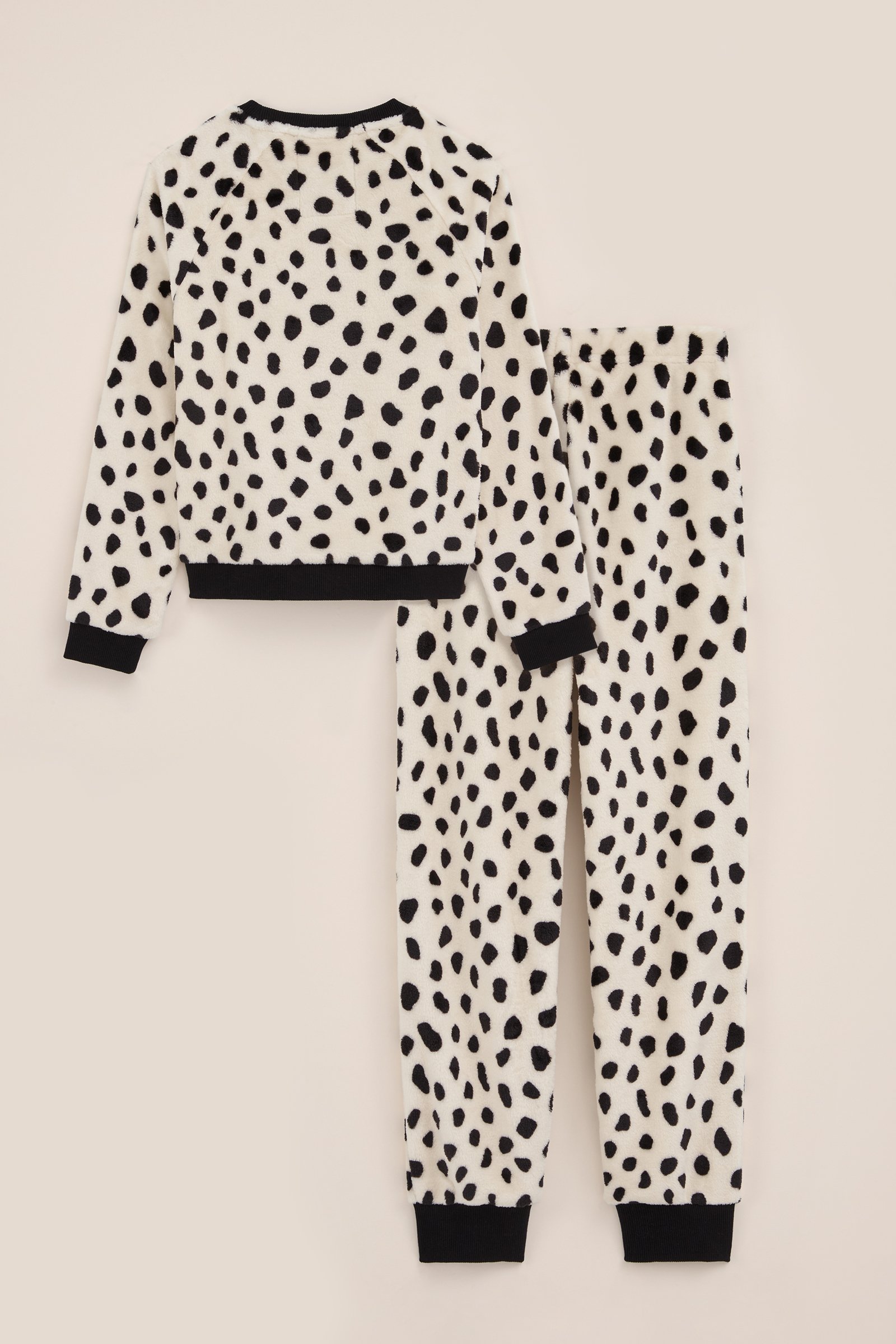 Meisjes fleece pyjama met dessin WE Fashion Wit