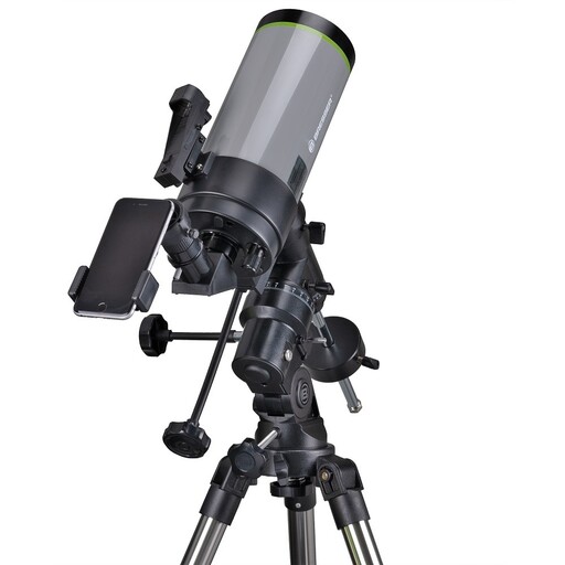 Telescópio astronômico Maksutov 100/1400 com montagem EQ3 super estável