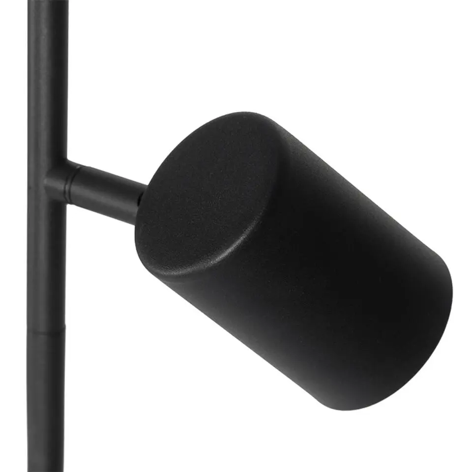 Qazqa vloerlampen jeana zwart gu10