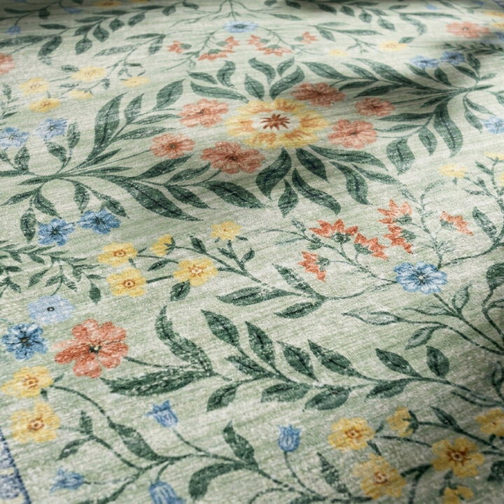 Vintage buitenkleed - Luana Donkergroen