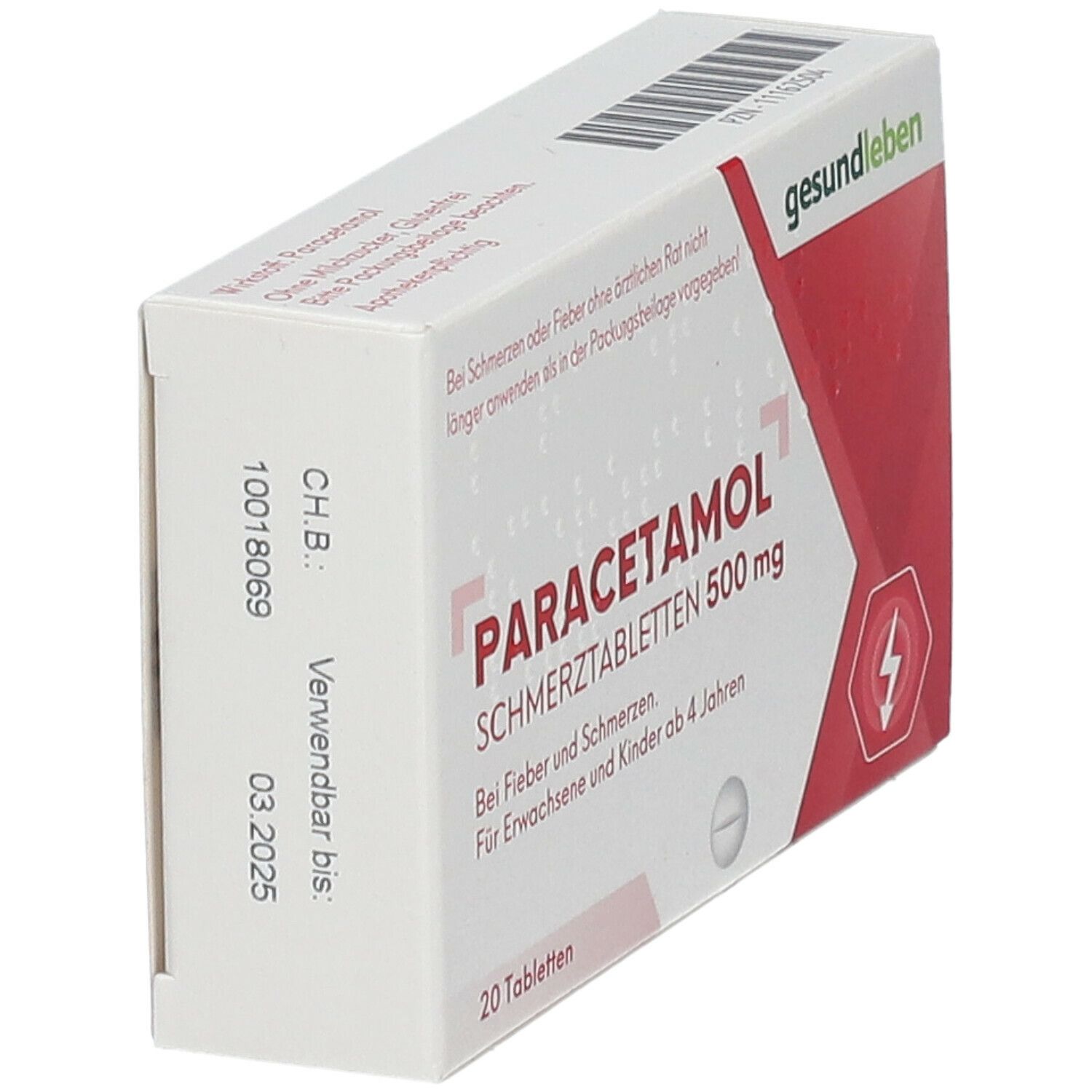 gesundleben Paracetamol Schmerztabletten 500 mg