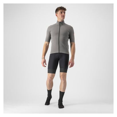 Maillot Manches Courtes Castelli Perfetto RoS 2 Wind Gris Clair/Foncé