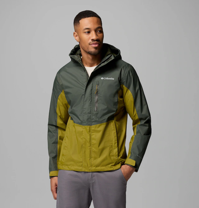 Columbia Regenjacke »Pouring Adventure III Jacket« sportliche Logostickerei, wasserdichtes und winddichtes Material