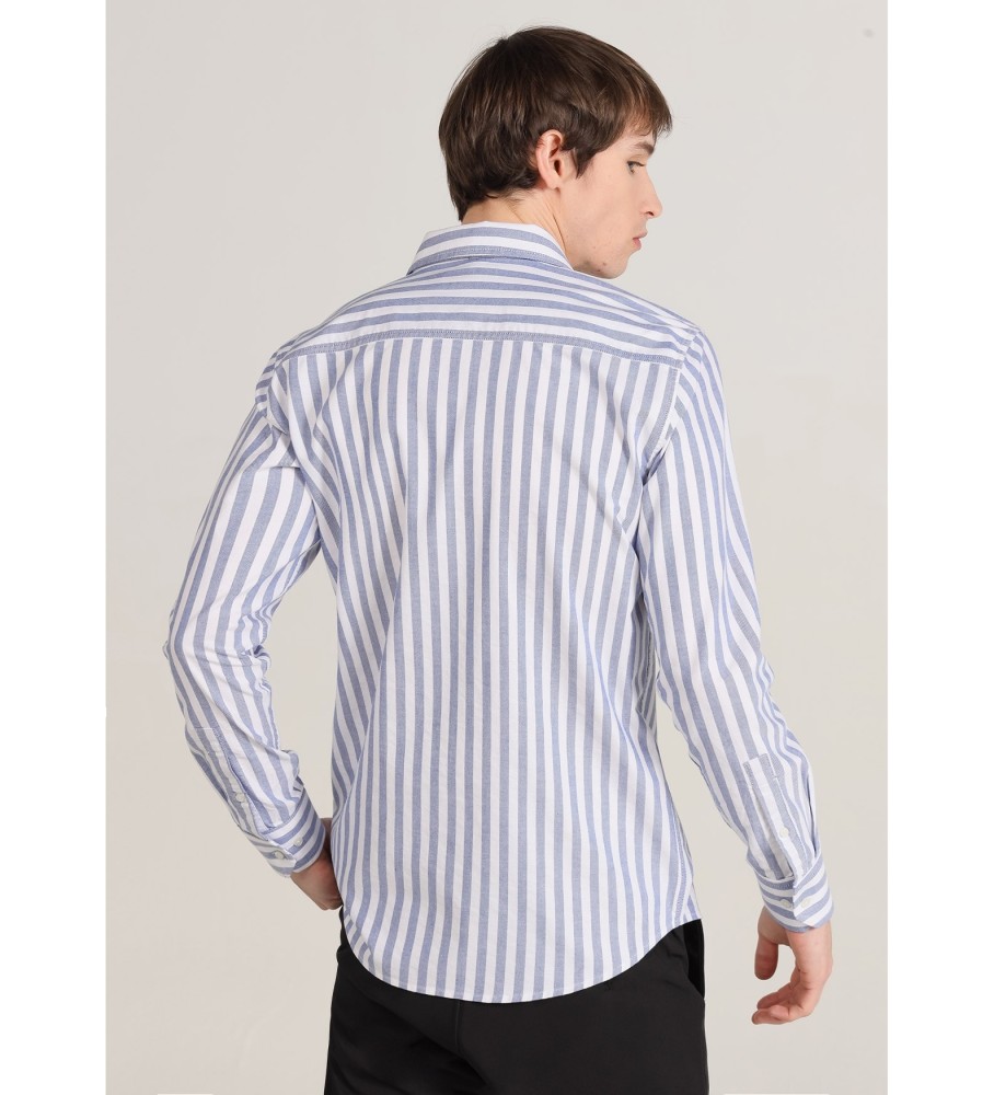 Camisa Oxford azul de manga comprida Bendorff