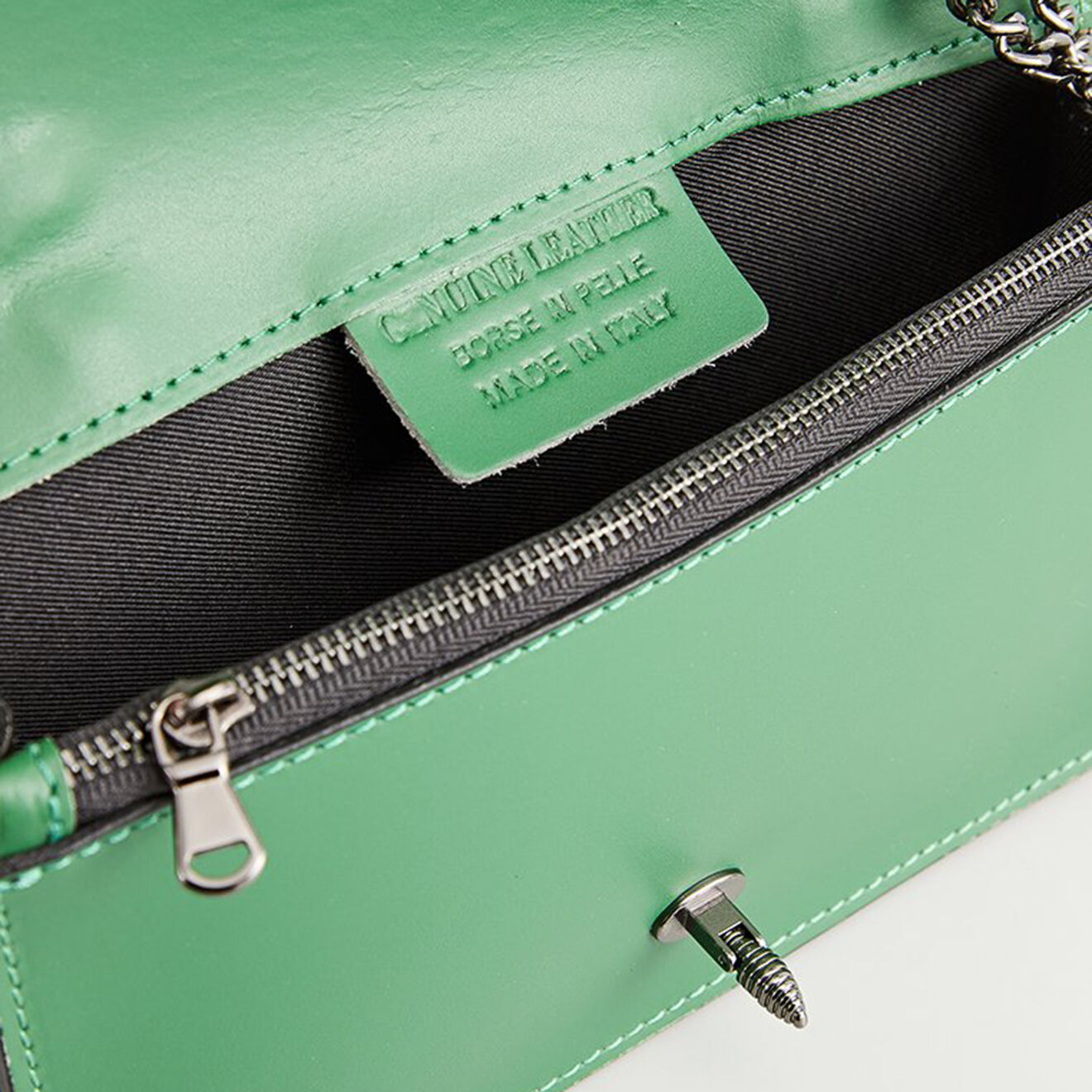 Christian Laurier Sac bandoulière en Cuir Stacy vert - 22x12x4 cm