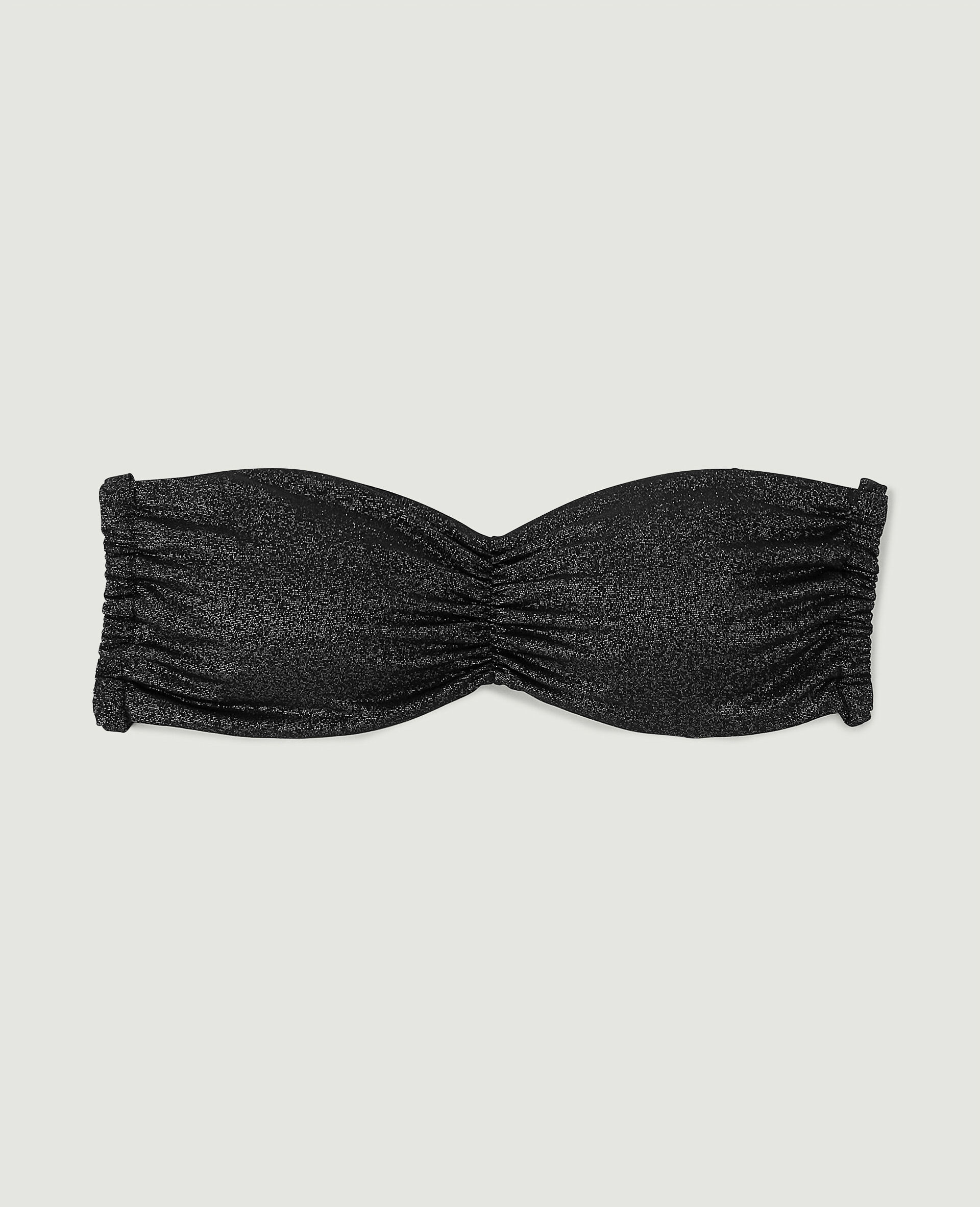 Haut de maillot de bain bandeau dos nu - Noir