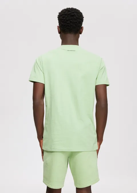 T-shirt met print merk groen (GRN.L)