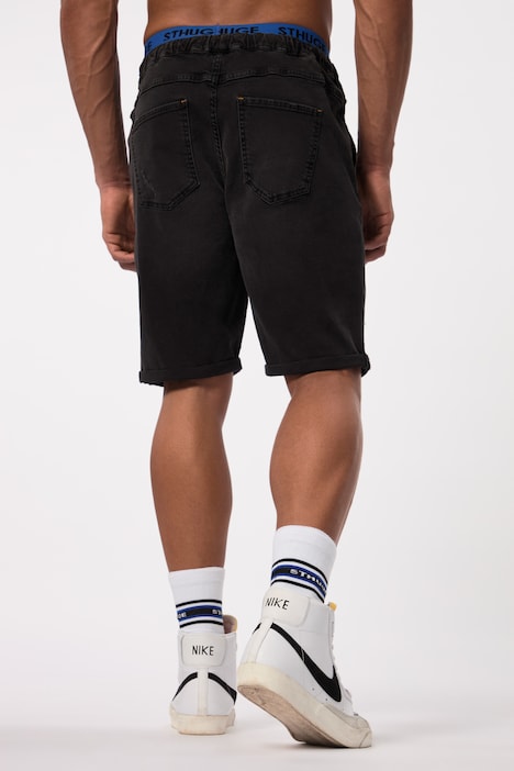 STHUGE Jeans-Bermuda FLEXLASTIC®, Denim, destroyed, bis 8 XL