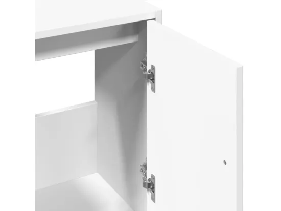 Armoire de lavabo blanc 63x29x55 cm bois d'ingénierie